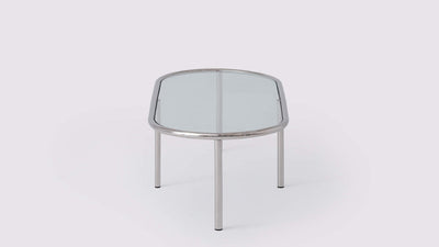 tubular oval coffee table