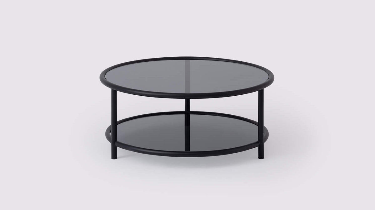 tubular round coffee table